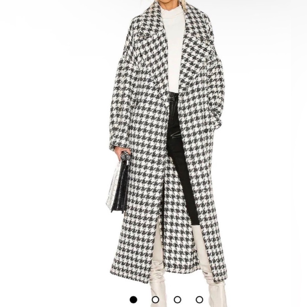 L'Academie the Celena Coat in Black & Ivory size XS NWT - Picture 3 of 9
